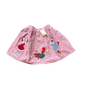 NWT Mini Boden Winter Skating Animals Corduroy Skirt 7/8
